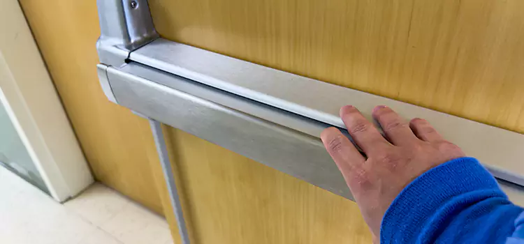Installing a Push Bar on a Door White Rock
